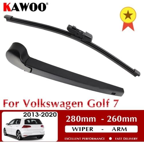 KAWOO Car Rear Wiper Blade Blades Back Window Wipers Arm For Volkswagen VW Golf 7 Hatchback 2014 - 2020 Year Car Accessories