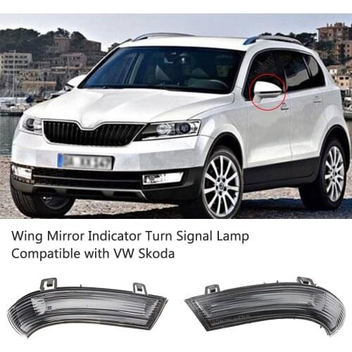 Right Side Wing Mirror Indicator Bulb Light Turn Signal Lamp for VW Skoda