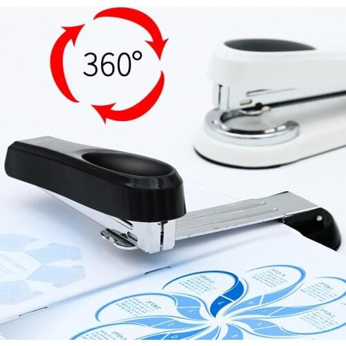 360 Angle Multifunction Rotatable Stapler 50Pcs of 24/6 Staples Can Put In Capacity 25 Sheets Office File School Home Study 0333