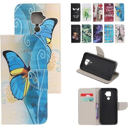 Fashion Painted Wallet Phone Case For Huawei Mate 30 20 10 Nova 5i Pro 4 Lite 2i Enioy 8S 7 5 Plus With Card Slot bracket Cases