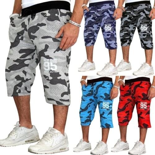 ZOGAA Mens beach camouflage breathable casual sports shorts