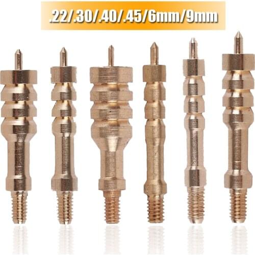 Hunting Gun Cleaning Jags .22 .243 .30 .45 .357 .40 .416 for 8/32 Threads Rod Cleaning Kit Brass Spear Pointed Jags