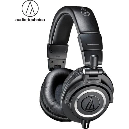Audio-Technica ATH-M50x Headphones Professional Monitor Closed-back Dynamic Over-ear HiFi Headsets Foldable Earphones