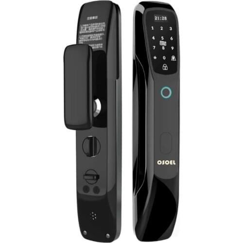 New Design Smart Electronic Door Lock Keyless Fingerprint Password Automatic Card Bluetooth Mechanical Key Security Digital Lock