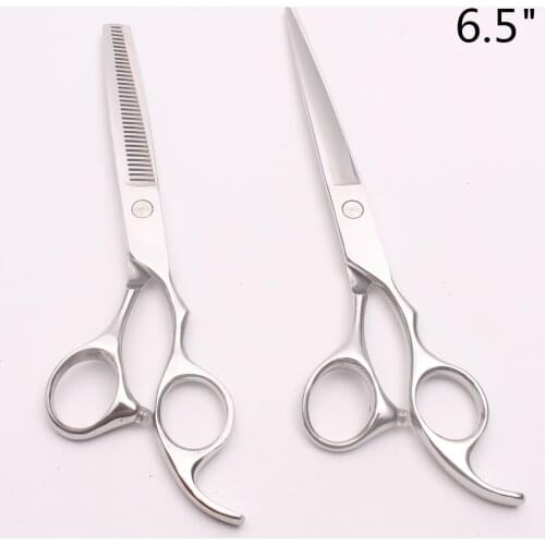 6.5 inch 18.5cm Customized Logo Cutting Scissors Thinning Shears Hairdressing Scissors Professional Hair Scissors Styling