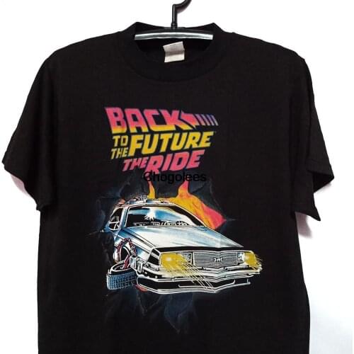 Authentic Back To The Future Movie Shirt Vintage Universal Studio Made in USA Medium Size
