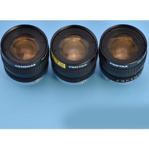 Used original PENTAX/COSMICAR machine vision fixed-focus industrial lens 8.5mm 1:1.5