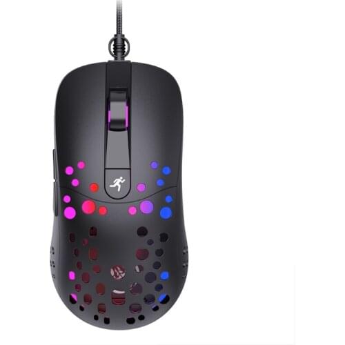Wired Gaming Mouse Ergonomic USB Optical Mouse Compatible with Windows PC Laptop Supports DIY Keybinds Rapid Fire Button LX0B