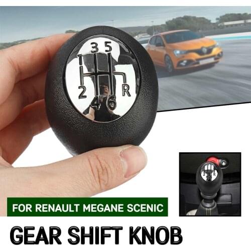 6 Speed Gear Shift Knob Manual Gear Lever Shifter Gaitor For Renault Megane/Scenic/Laguna For Opel Movano for Nissan Interstar
