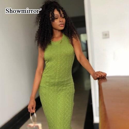 Модные вязаные платья Showmirror China At AliExpress