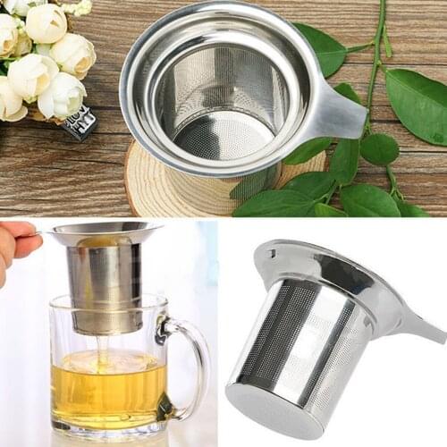 Tea Mesh Infuser Reusable Tea Strainer Teapot Stainless Steel Loose Tea Leaf Spice Filter Drinkware Kitchen Accessories
