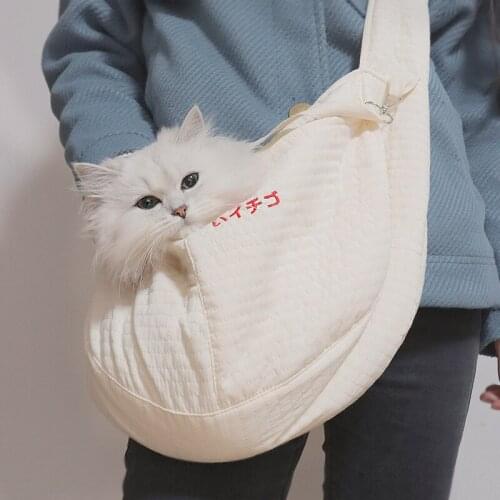 Dog Bag Luxury Cat Outdoor Carriers Shoulder Bags for Dogs Kitty Carriers Widened Straps Travel Messenger Bag Pets Accessories
