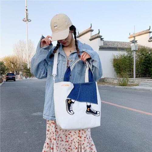 Storage Bags for Women Fashion Shopper Bag Tote Shoulder Bag 2021 Texture Simplicity Canvas Handbag Exquisiteness High Capacity