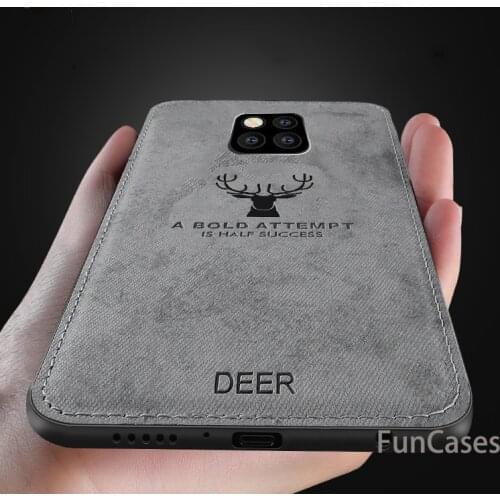 Fabric PU Leather Cases For Huawei Mate 20 X Case Sotf Silicone Back cover For Huawei Mate 20 Pro Mate 20X Case shell Huewei