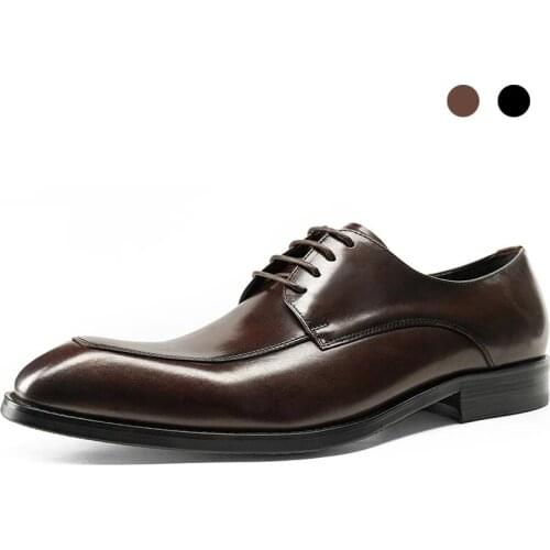 Derby Bridegroom Wedding Office Dress Formal Best Men Shoes Party Genuine Leather Original Business Designer Shoes