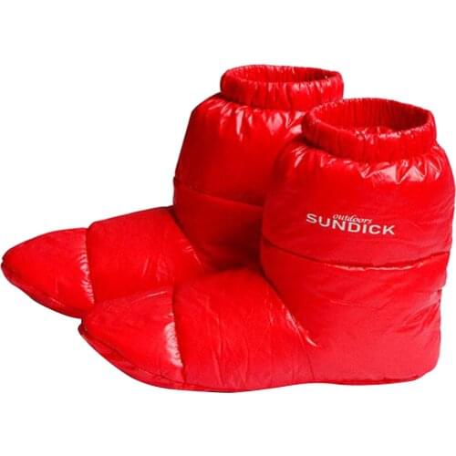 Winter Duck Down Slipers Booties Thermal Socks Camping Boots Shoes Covers for Picnic Camping Tent Hiking Backpacking Backyard