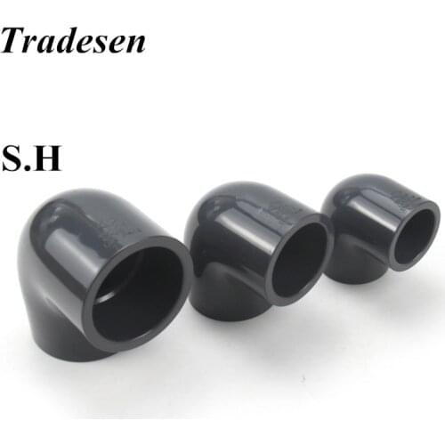 1pc I.D20mm-50mm Gray Black PVC Connector UPVC Elbow Joints Aquarium Fish Tank DIY Tools Garden Irrigation Water Pipe Connectors