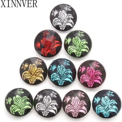 10pcs/lot Hot Sale Mixed Colors 18mm Snap Button Bracelet & Bangles Charm Resin Snap Bracelet For Women Snap Jewelry