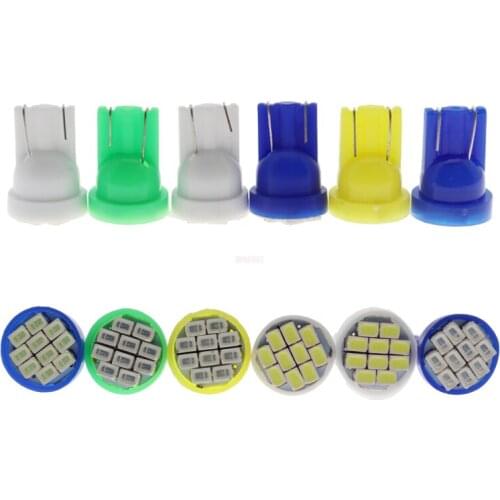 1000PCS 24V T10 W5W 194 1206 10 SMD Auto Wedge Clearance License Plate Door Lights White Red Blue Green Pink led car light