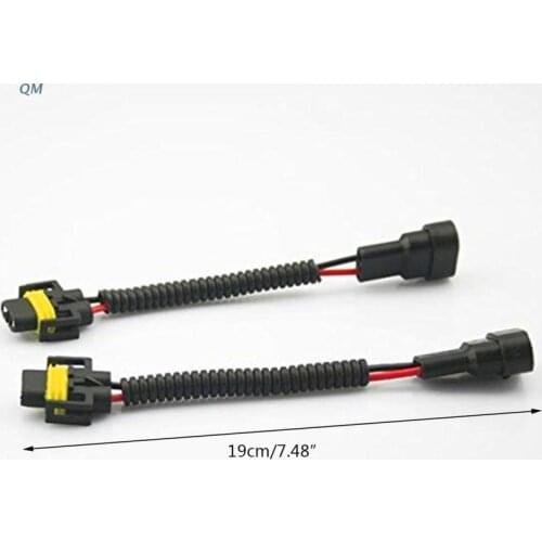 13MF 1pc 9006 To H11 H8 Headlight Fog Light Conversion Connector Wiring Harness Plug