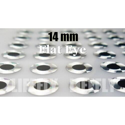 14mm Flat Silver / Wholesale 400 Flat Holographic Eyes, Fly Tying, Jig Tying, Lure Making, Craft