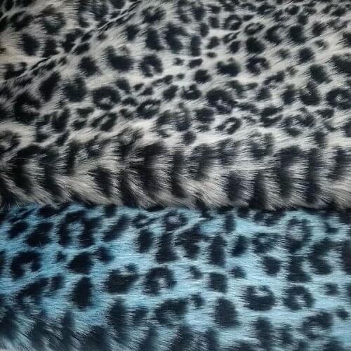 160*100cm faux fur imitation leopard large fur jacquard spots plush faux fur fabric for coat vest fausse fourrure tissu