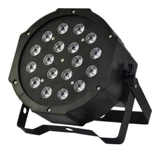 18 leds mini parcan 3W RGBW LED Par Light Flat Plastic led par DJ KTV wash stage effect lighting