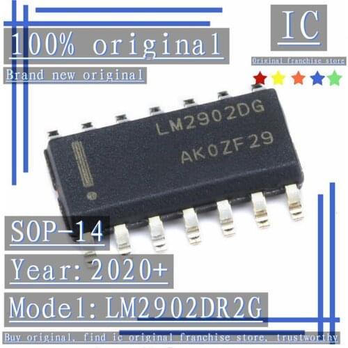 2020+100% Brand new original 20PCS-100PCS LM2902DR2G LM2902DG SOP-14 Operational Amplifier