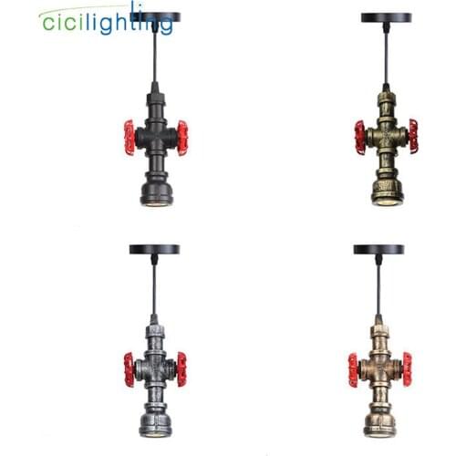 Antique 5W LED Pendant Light, 3000K Spot Pipe Hanging Light,Inustrial COB led Lamp for Restaurant with Adjustable Cord