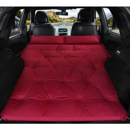 Automatic Inflatable Car Bed Outdoor Camping Multifunctional Mattress Suede Pad SUV Self-driving Air Cushion Car Accessories