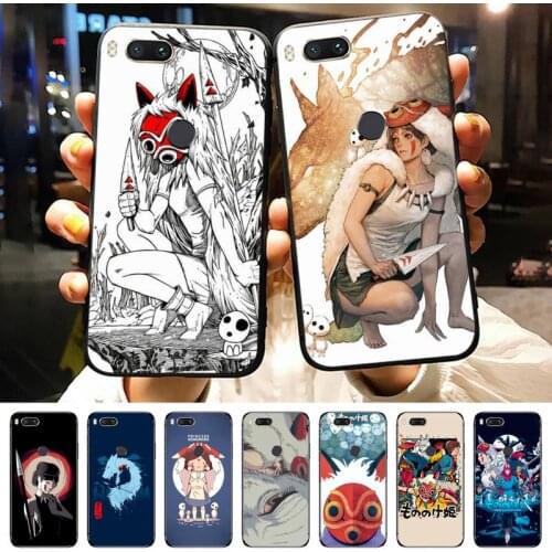Japanese Anime Princess Mononoke Phone Case For Xiaomi Redmi 8 9 9t 5plus 9se k20 mi8 max3 lite 9 note 6 8 9t 9s 10 pro