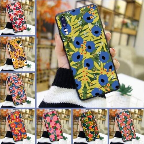 Aesthetic Flower Phone Case For Huawei P10 P20 P8 P9 Lite 2017 P20 Pro P10 Plus P Smart P9 Lite Mini Silicone Soft Back Cover