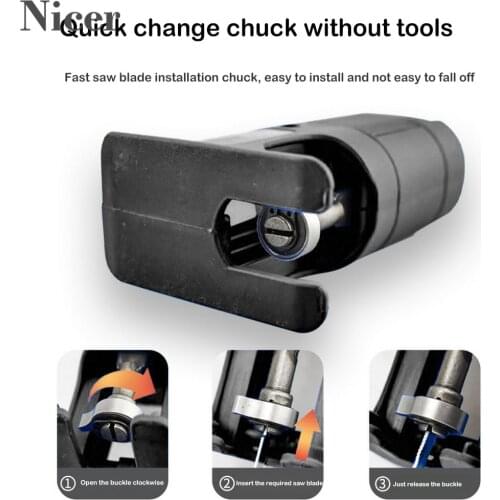 Reciprocating Saw Adapter Set Wood Metal Cutter Electric Drill To Modify Electric Saw Hand Tool With 3-5/9PCS Attachment Adapter