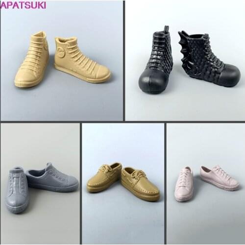 Fashion Doll Shoes for Ken Boy Doll Sneakers Boots for Barbies Boyfriend Prince Ken 1/6 Dolls Accessories Kid Toys Gift