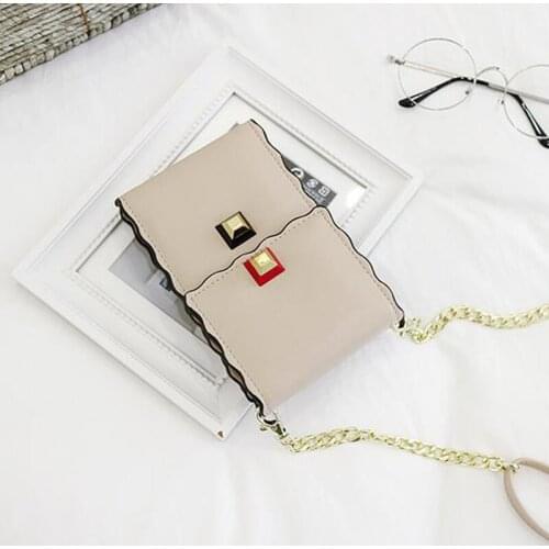 HIGHFOCAL Fashion Chain Shoulder Purse Girl Exquisite wallet Pouch Phone Bag For iPhone X XS Max XR 6 6S 7 8 Plus Drop Shipping
