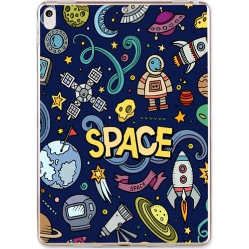 Soft TPU case for iPad air 1 2 3 4 5 2018 9.7 10.2 11 2019 10.5 pro 10.5 2017 silicon painted cover for Apple ipad print shell