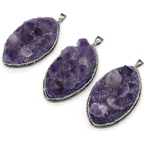 Horse Eye Shaped Embryo Set Drill Pendant Charms For DIY Necklace Handiwork Sewing Craft Jewelry Accessory Making