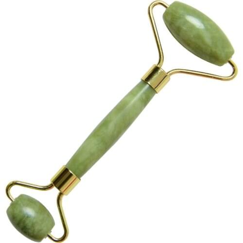 Natural Jade Roller Guasha Skin Scraper Facial Set Facial Stone Firming Face Anti-Aging Puffy Eyes Massager Neck Anti Wrinkle
