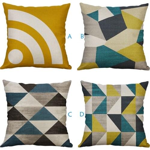 Irregular Pillow Case Geometric Fashion Simple Pattern Pillow Case Cushion Cover Pillowcases 40x40 Pillow Case Чехол на подушку