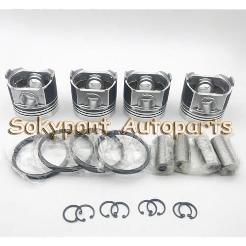 New STD 4TNE94 4D94E Cylinder Piston And Piston Ring Kit YM129900-22080 YM129901-22050 For Yan-mar YM Excavator Engine