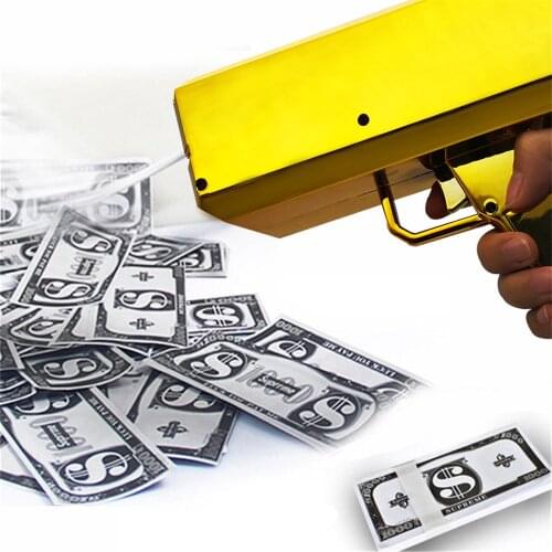 Indoor Outdoor New Style Raining Money Banknote Gunfor Party Carnival Props For Christmas Wedding Birthday Funnythrow Super Gun