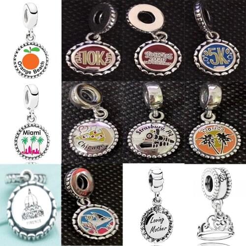 NEW 2020 100% 925 Sterling Silver Summer Flower Park Pendant Charm Fit Diy Women Europe Original Bracelet Fashion Jewelry Gift