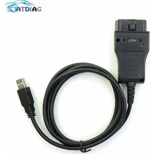 New Xhorse HDS Cable for Ho-nda OBD2 Diagnostic Cable with Multi langauge free shipping
