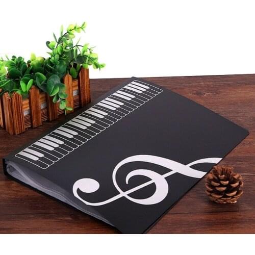 80 Sheets A4 Music Book Folders Piano Score Band Choral Insert-type Folder Music Supplies Waterproof File Storage Product