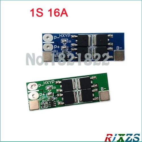 1S 16A 3.7v li-ion 3.2v lifepo4 BMS 18650 BMS PCM battery protection board bms pcm for 1s battery cell pack