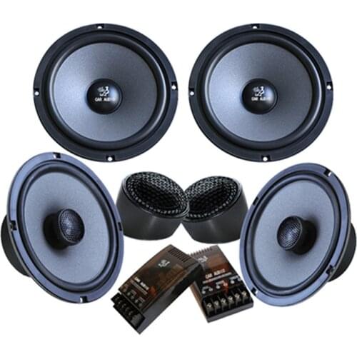 A Full Set of 6.5inch Car Hifi Speakers Woofer Speakers For Front Door And Coaxial Speakers For Back Door