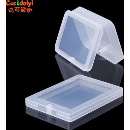 Rectangular Plastic Transparent Clear Storage Box Collection Container Organizer