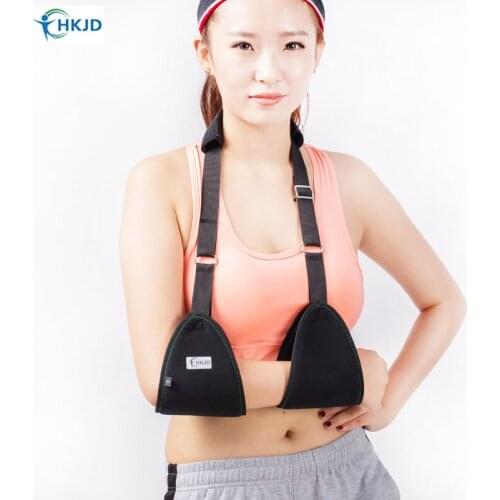 Adjustable Shoulder Arm Sling Swathe Brace Reinforced Immobilizer support for Broken Forearm Fracture and Wrist Joint Sprain