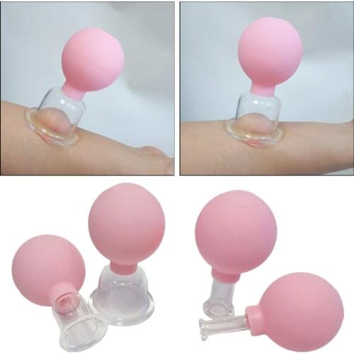 Rubber Massage Body Cups Vacuum Cupping Glasses Anti Cellulite Chineses Cupping Therapy Tool Face Skin Lifting Body Facial Cups