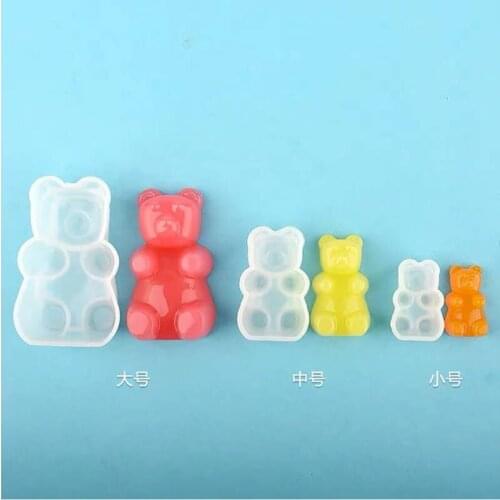 Gummy Bear Candy Silicone Mold Cake Chocolate Fondant Resin Pendant Jewelry DIY Drop Shipping